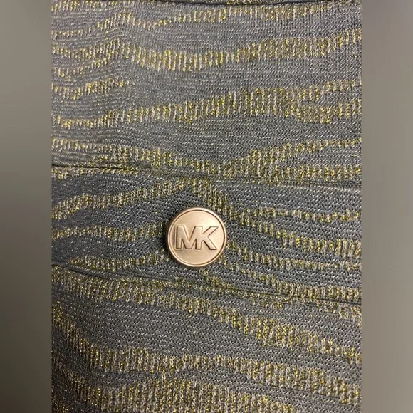 Michael Kors Army Green Shimmer Pencil Skirt, Medium, New - Picture 5 of 9